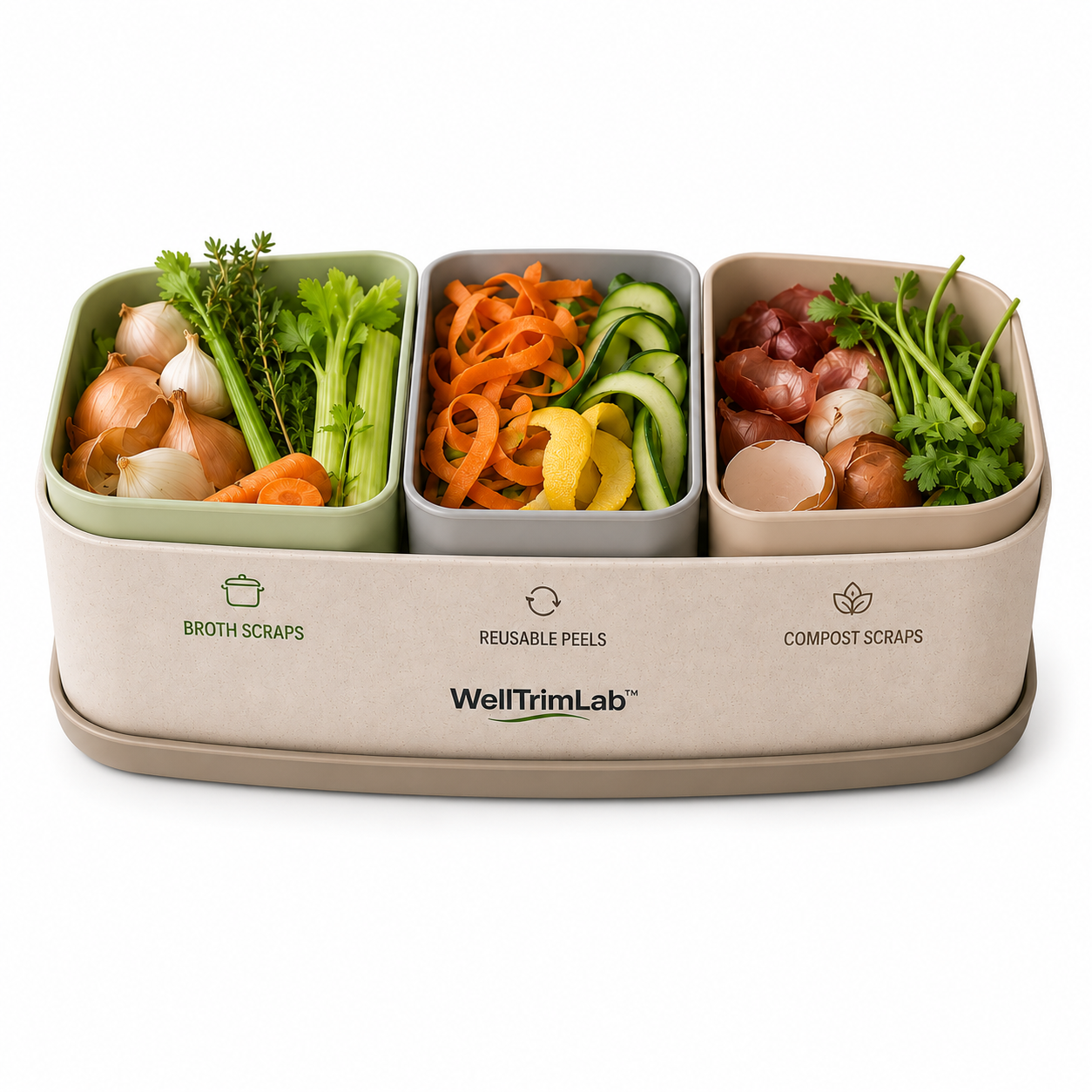 WellTrimLab™ Recipe-Ready Kitchen Scrap Sorter