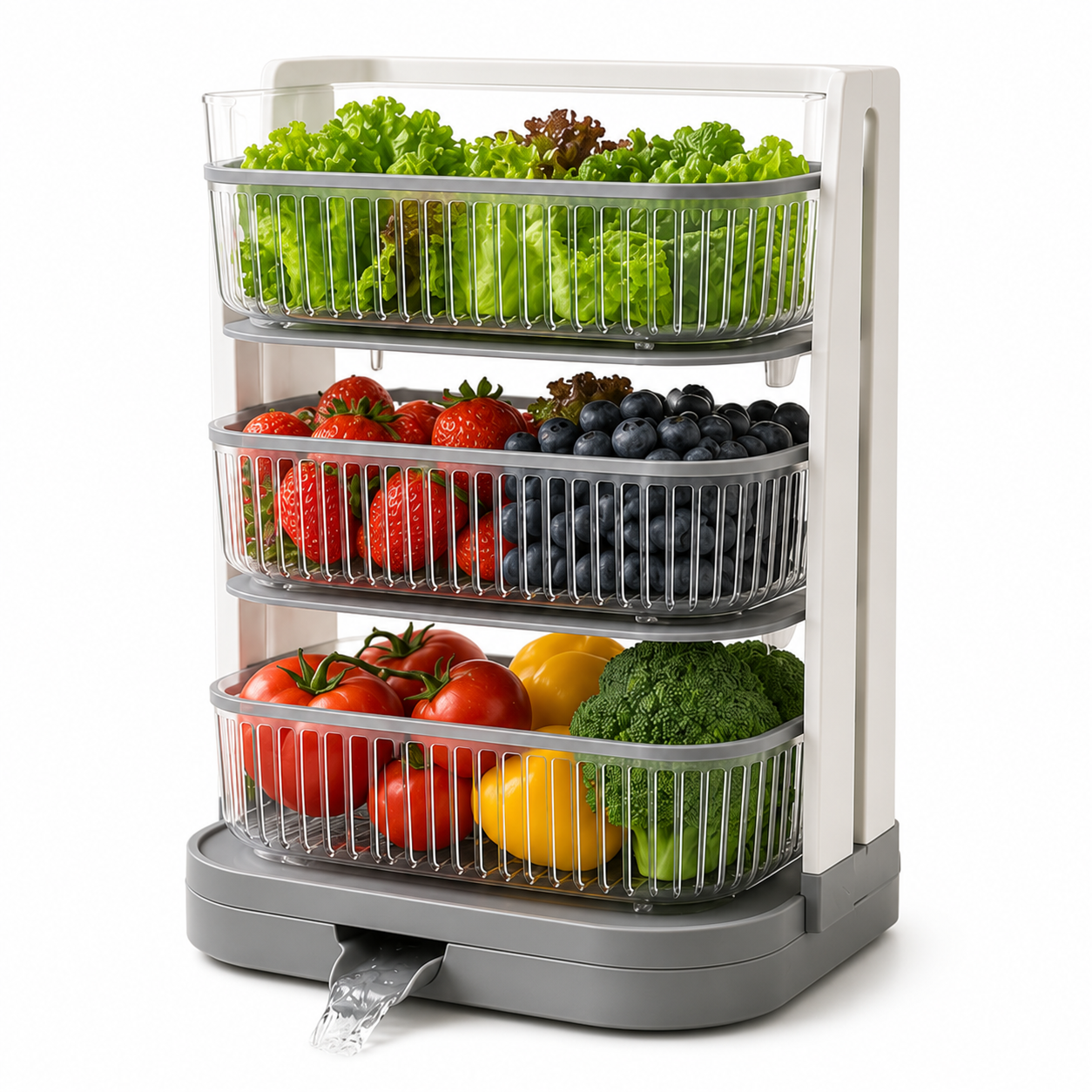 WellTrimLab™ Sink-Side Produce Wash & Dry Tower