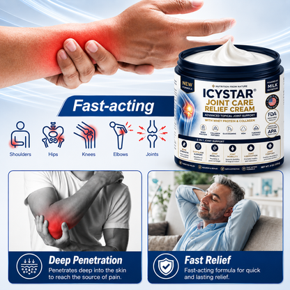 🦴 𝐈𝐂𝐘𝐒𝐓𝐀𝐑® 𝐉𝐨𝐢𝐧𝐭 𝐂𝐚𝐫𝐞 𝐑𝐞𝐥𝐢𝐞𝐟 𝐂𝐫𝐞𝐚𝐦 — 𝟓-𝐢𝐧-𝟏 𝐀𝐝𝐯𝐚𝐧𝐜𝐞𝐝 𝐉𝐨𝐢𝐧𝐭 𝐒𝐮𝐩𝐩𝐨𝐫𝐭 𝐟𝐨𝐫 𝐂𝐨𝐦𝐟𝐨𝐫𝐭, 𝐌𝐨𝐛𝐢𝐥𝐢𝐭𝐲 & 𝐂𝐚𝐫𝐭𝐢𝐥𝐚𝐠𝐞 𝐂𝐚𝐫𝐞