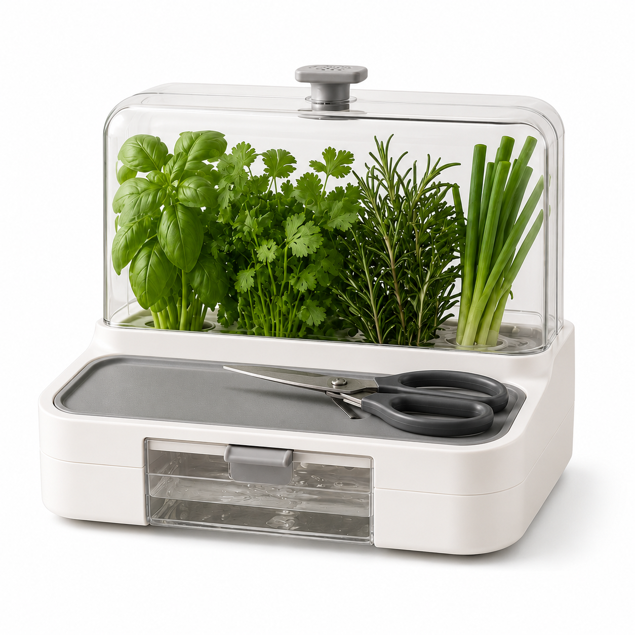 WellTrimLab™ Countertop Herb Keeper & Prep Station