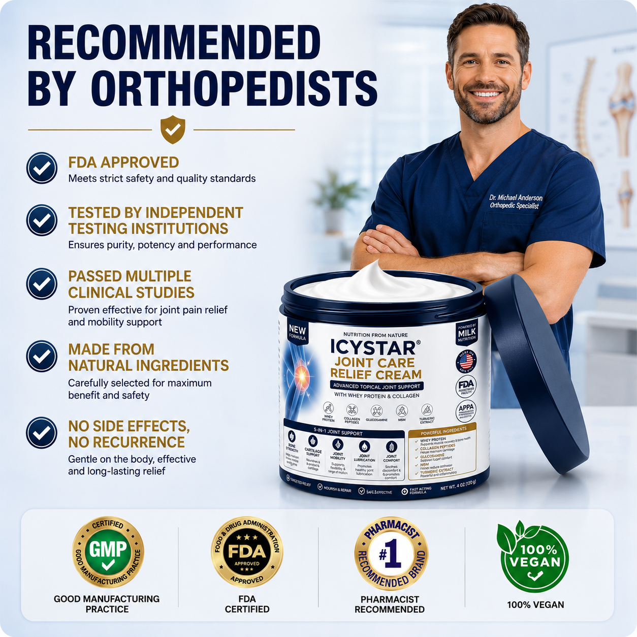 🦴 𝐈𝐂𝐘𝐒𝐓𝐀𝐑® 𝐉𝐨𝐢𝐧𝐭 𝐂𝐚𝐫𝐞 𝐑𝐞𝐥𝐢𝐞𝐟 𝐂𝐫𝐞𝐚𝐦 — 𝟓-𝐢𝐧-𝟏 𝐀𝐝𝐯𝐚𝐧𝐜𝐞𝐝 𝐉𝐨𝐢𝐧𝐭 𝐒𝐮𝐩𝐩𝐨𝐫𝐭 𝐟𝐨𝐫 𝐂𝐨𝐦𝐟𝐨𝐫𝐭, 𝐌𝐨𝐛𝐢𝐥𝐢𝐭𝐲 & 𝐂𝐚𝐫𝐭𝐢𝐥𝐚𝐠𝐞 𝐂𝐚𝐫𝐞