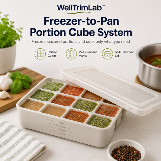 WellTrimLab™ Freezer-to-Pan Portion Cube System